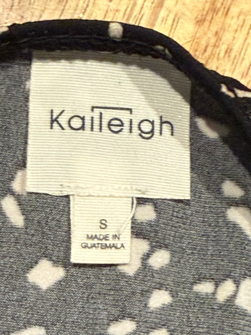 Kaileigh Black White Speckle Wrap Wide Leg Jumpsuit Size Small - Picture 6 of 7